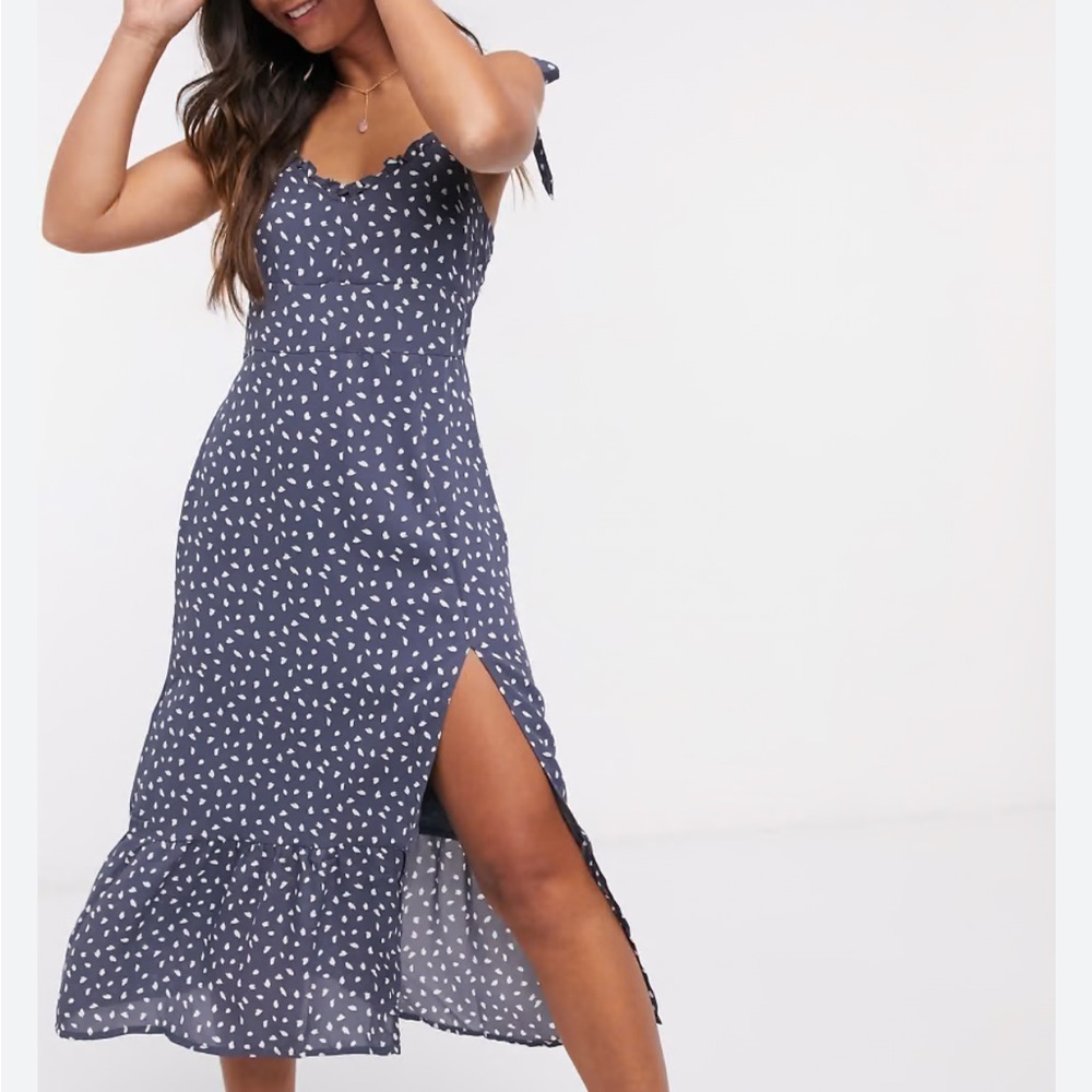 Abercrombie & Fitch Blue Midi Dress